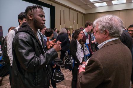 Attendees during the Student Orientation & Grad School Fair at AAS 233 in Seattle, WA
